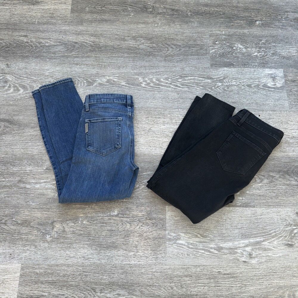 Paige Jeans Womens Black Light Was Skinny Verdugo Ankle Size 27 Lot Of 2